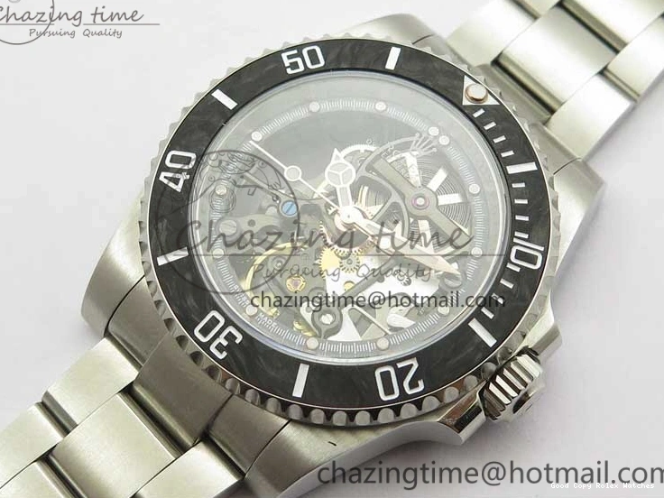 AAA Replica Watches WWF Edition Bezel Skeleton Best Durable Submariner SS 2925 116660 Andrea Carbon on SA Pirlo 0103